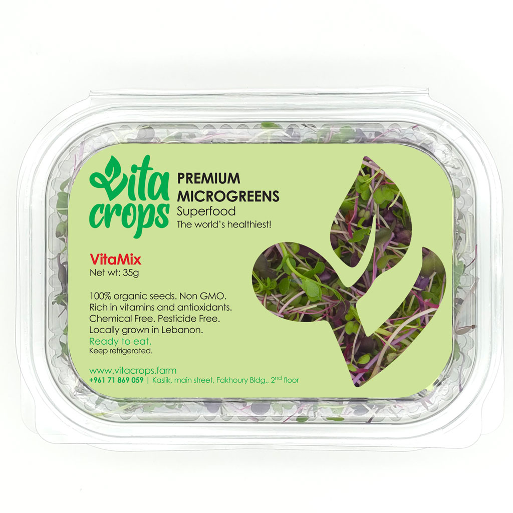 Microgreens Lebanon Mix package of microgreens organic and nutritious